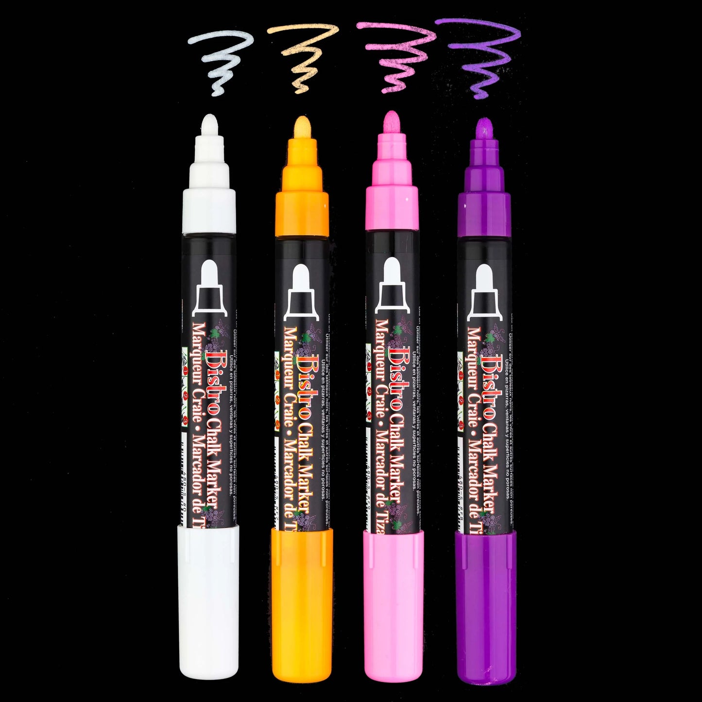 BISTRO CHALK MARKER BROAD TIP SET 4B