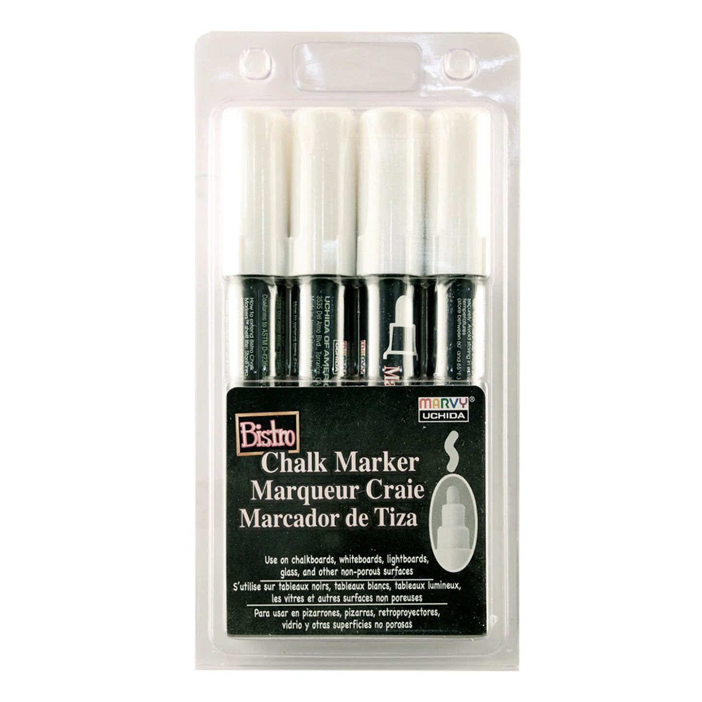 BISTRO CHALK MARKER BROAD TIP SET 4W