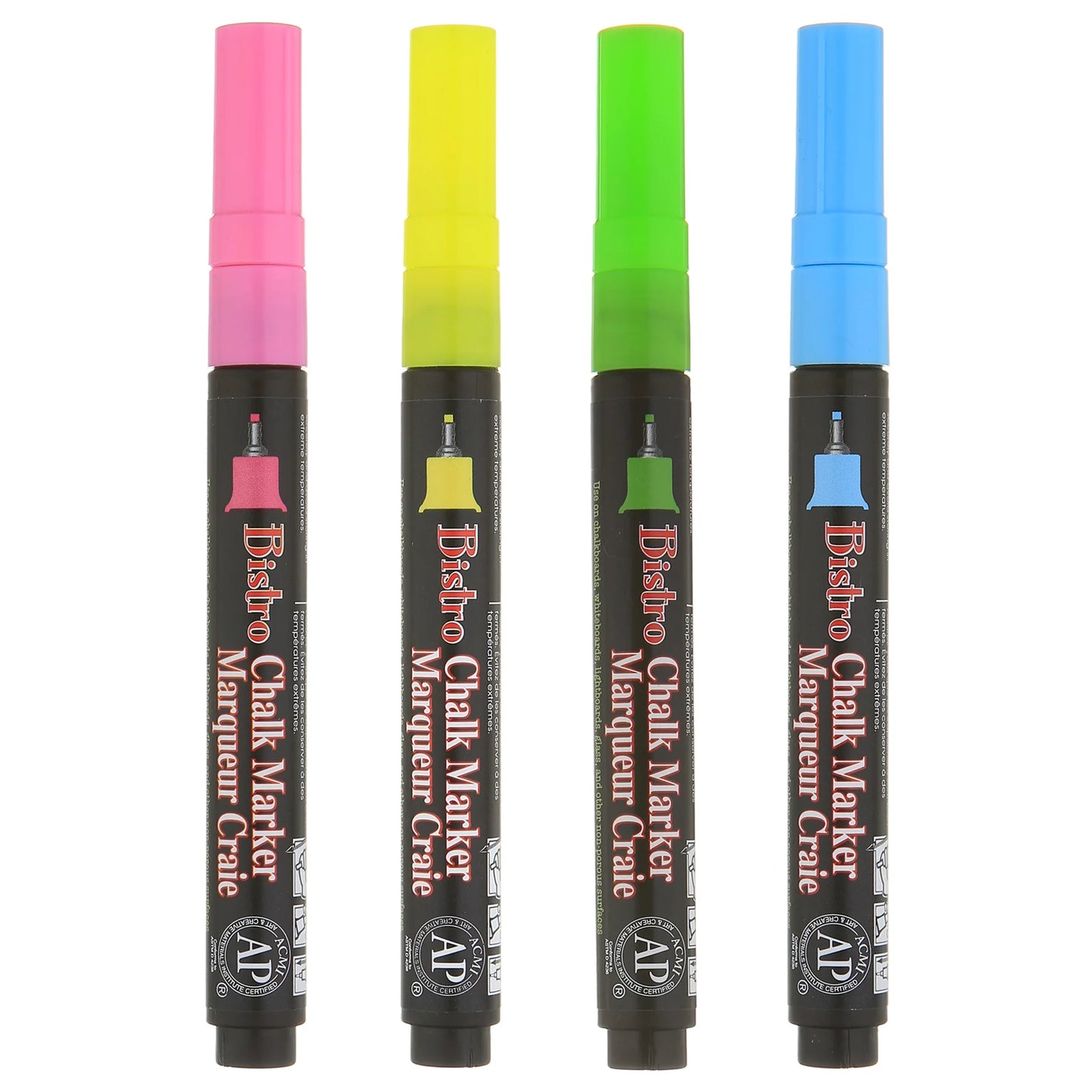 BISTRO CHALK MARKER EXTRA FINE POINT SET 4A