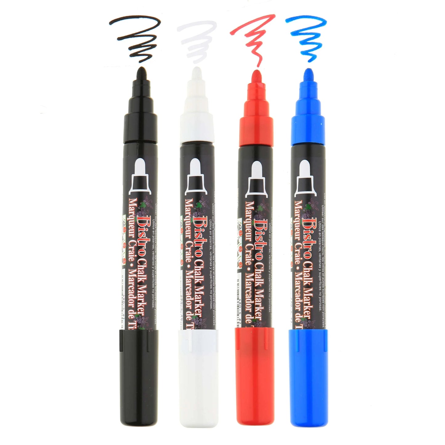 BISTRO CHALK MARKER BROAD TIP SET 4C