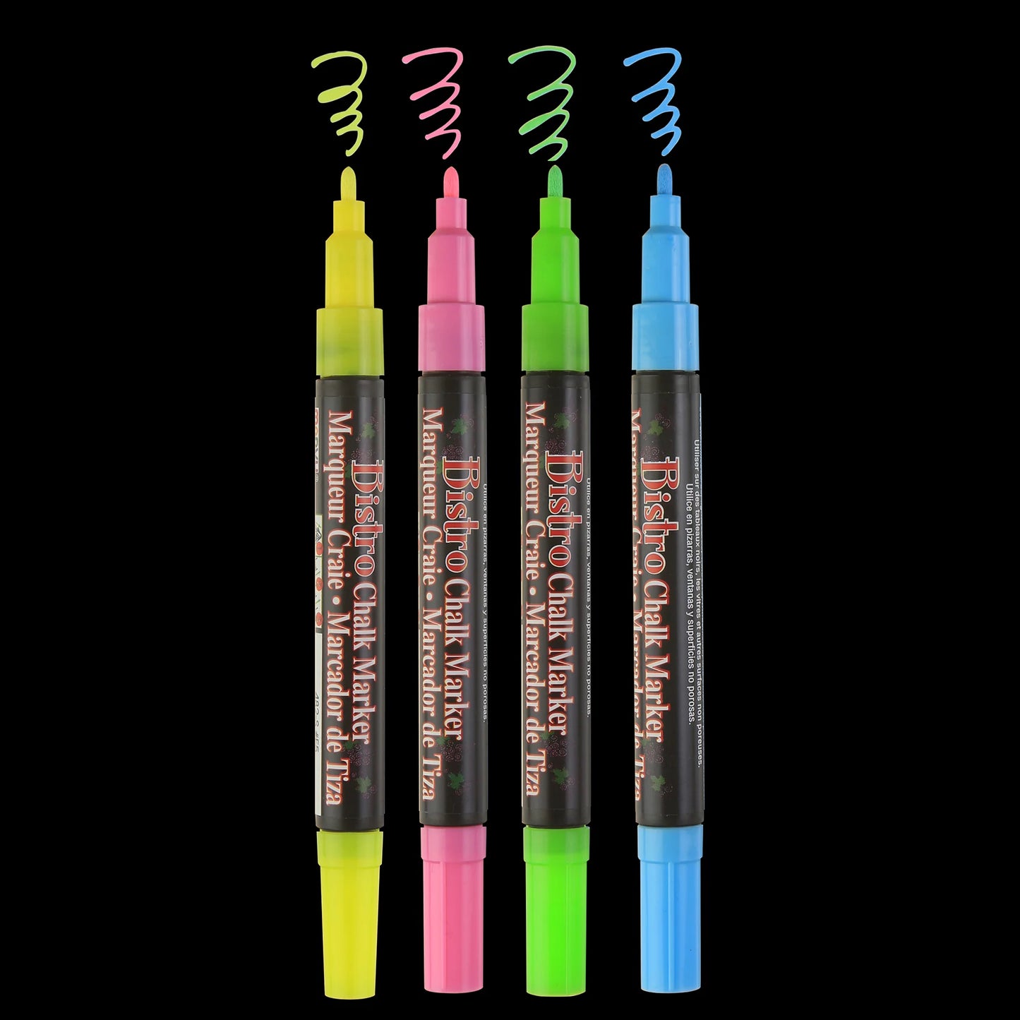 BISTRO CHALK MARKER FINE POINT SET 4A