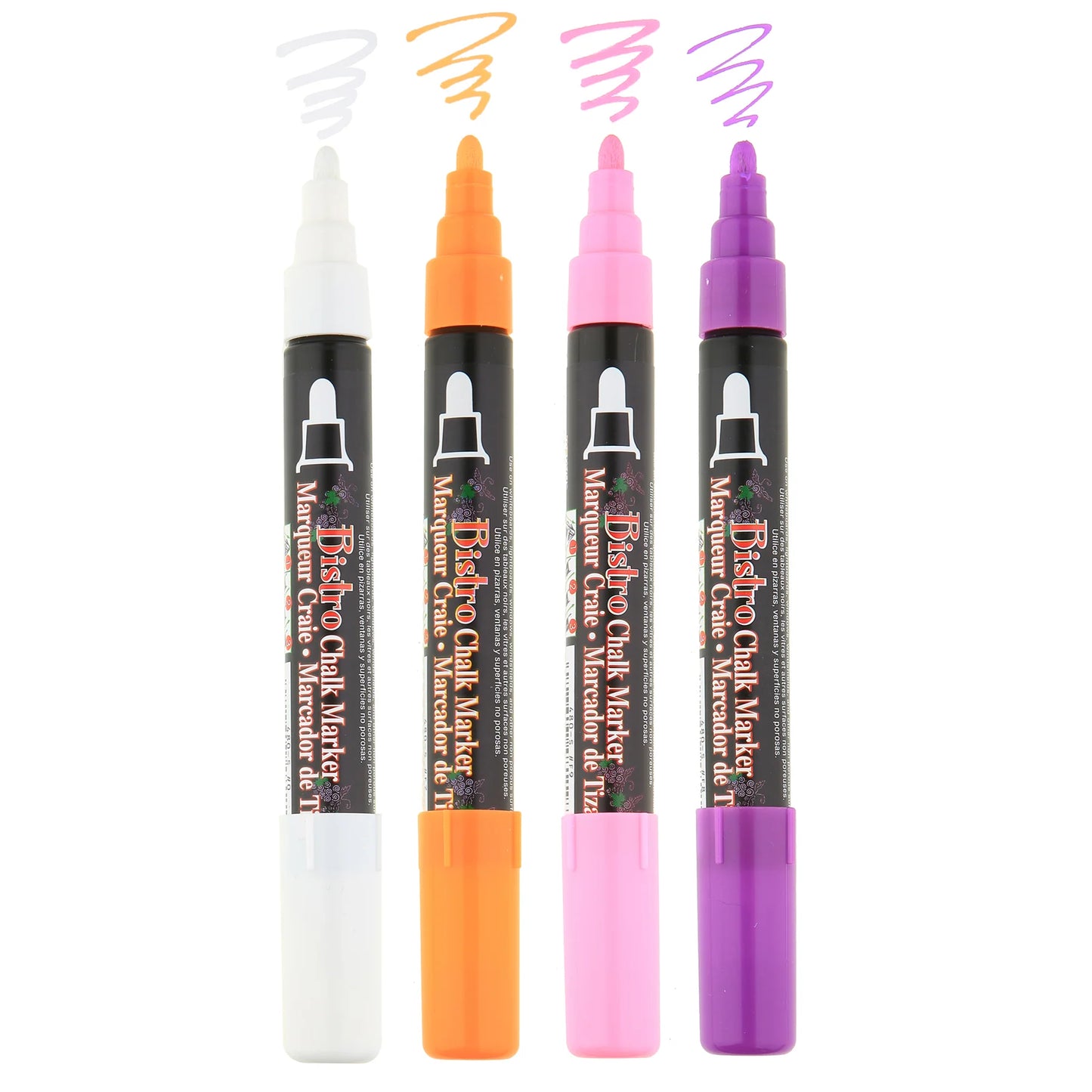 BISTRO CHALK MARKER BROAD TIP SET 4B