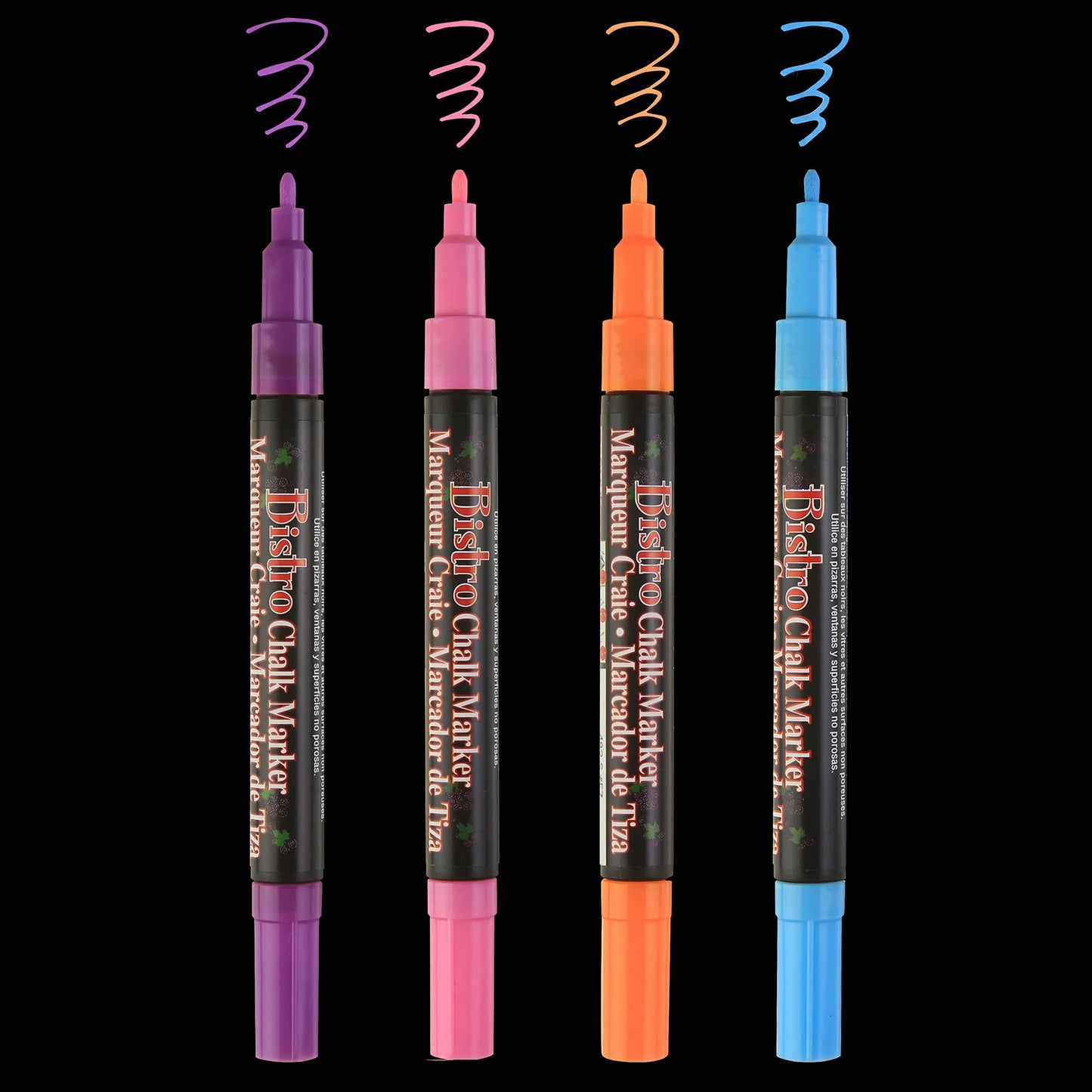 BISTRO CHALK MARKER FINE POINT SET 4B