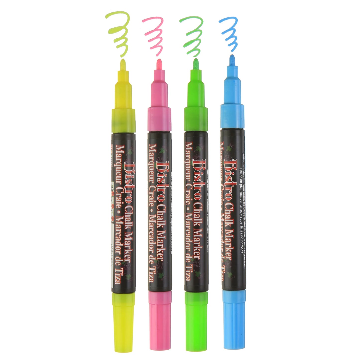 BISTRO CHALK MARKER FINE POINT SET 4A