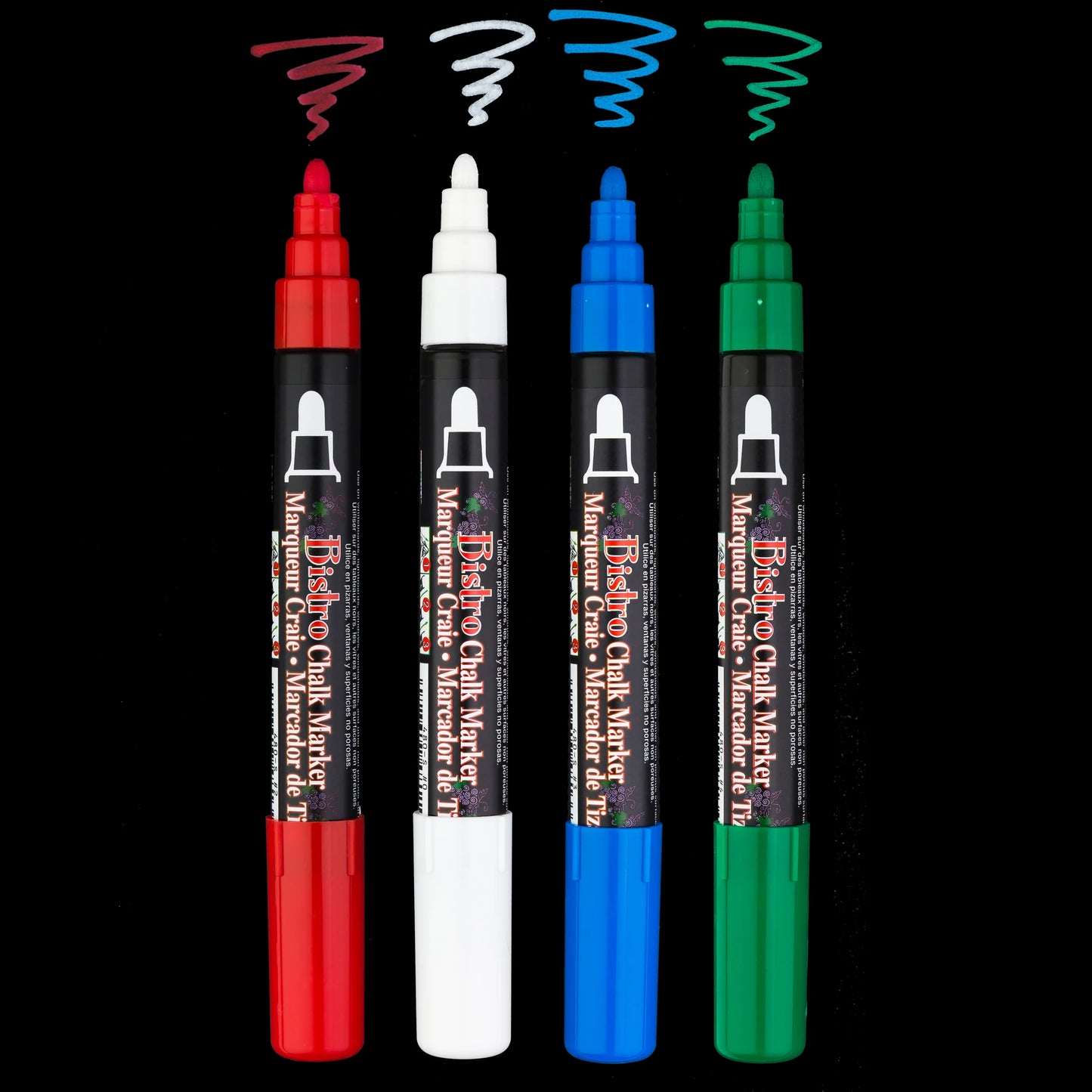 BISTRO CHALK MARKER BROAD TIP SET 4E