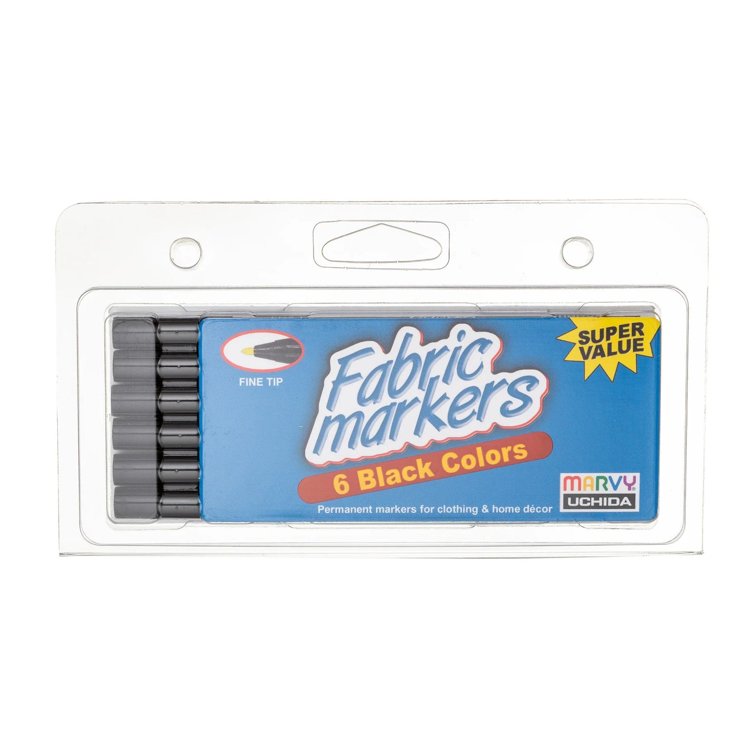 FABRIC MARKER FINE TIP - BLACK SET