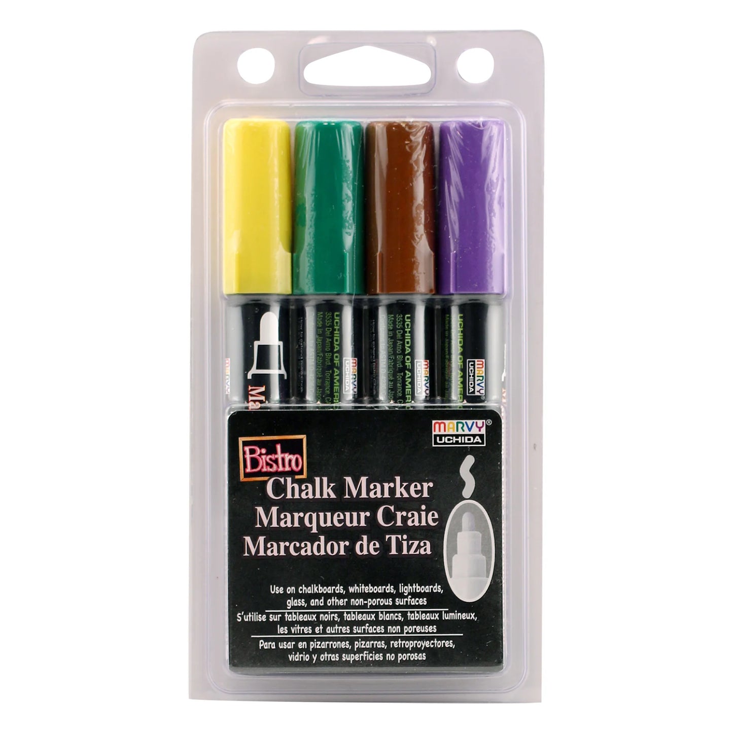 BISTRO CHALK MARKER BROAD TIP SET 4D