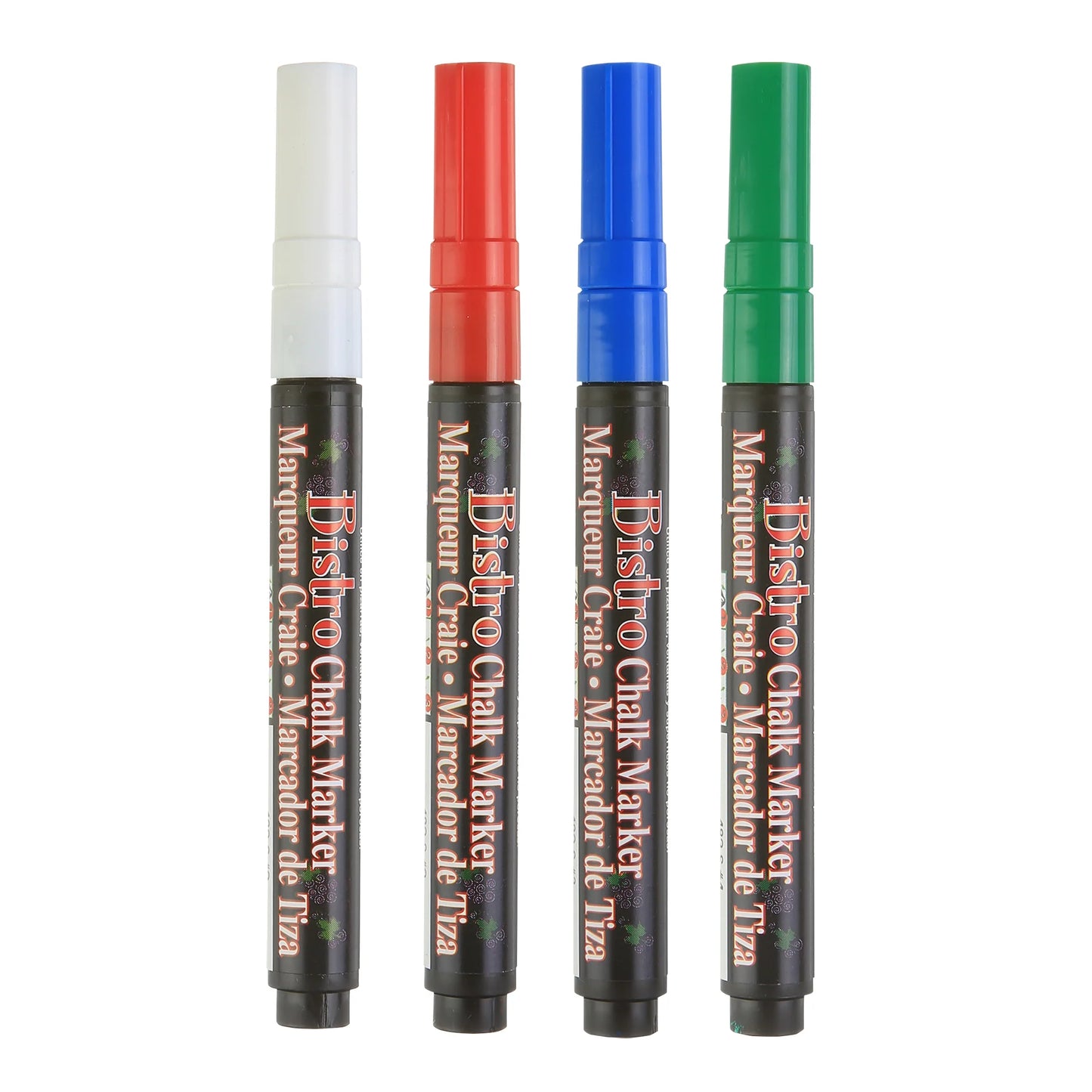 BISTRO CHALK MARKER FINE POINT SET 4E