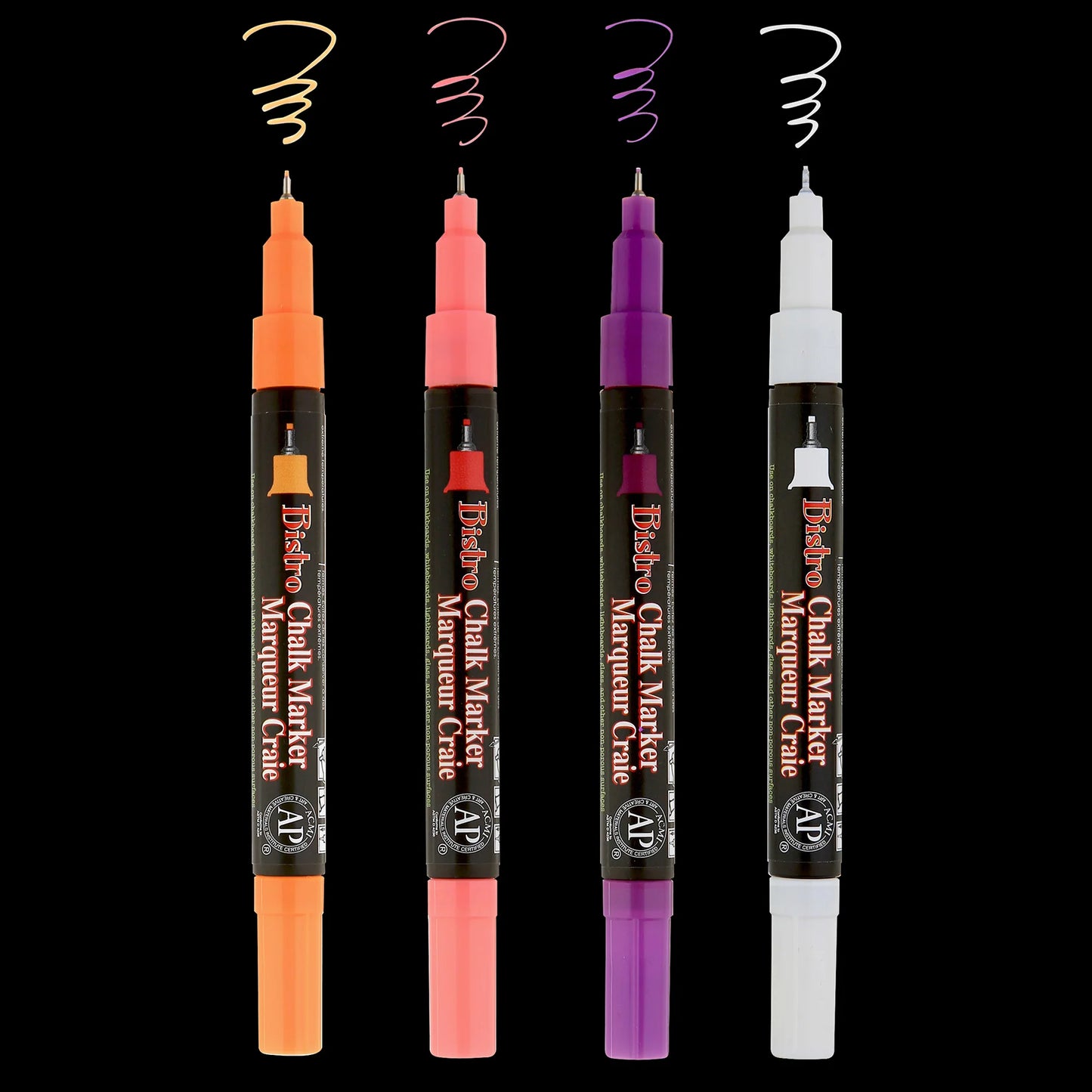 BISTRO CHALK MARKER EXTRA FINE POINT SET 4H
