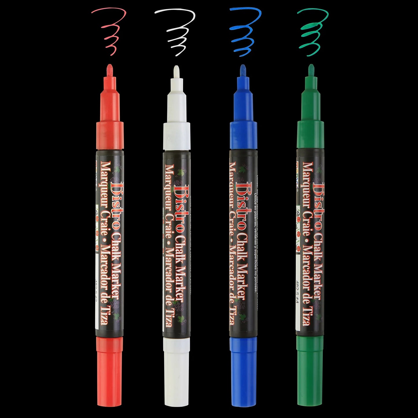 BISTRO CHALK MARKER FINE POINT SET 4E