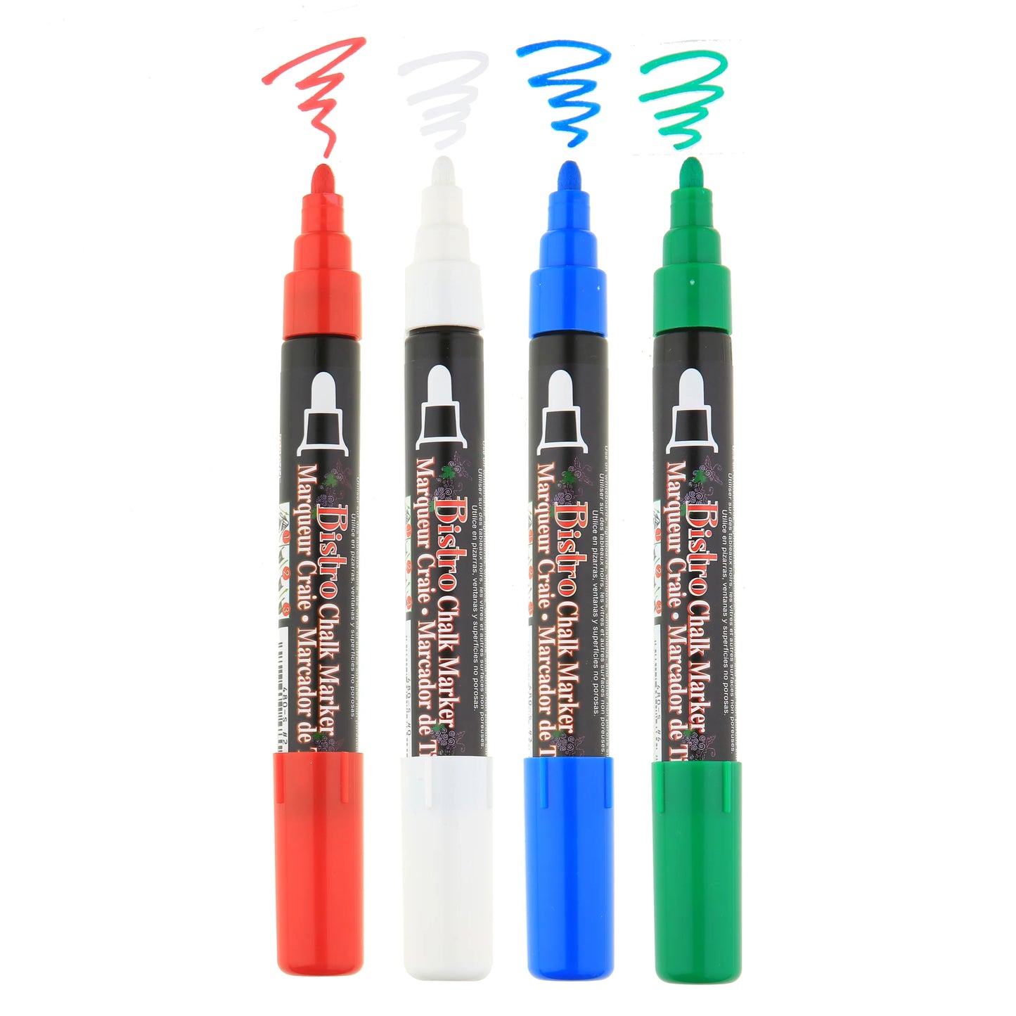 BISTRO CHALK MARKER BROAD TIP SET 4E