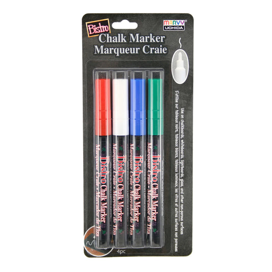 BISTRO CHALK MARKER FINE POINT SET 4E