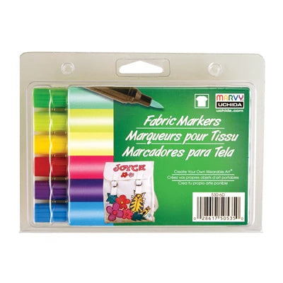 FABRIC MARKER BRUSH TIP - BRILLIANT SET