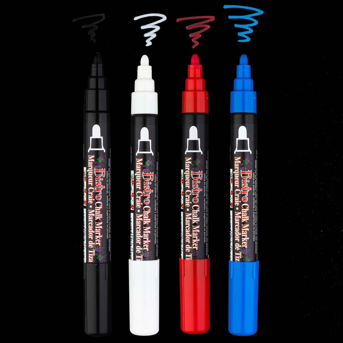 BISTRO CHALK MARKER BROAD TIP SET 4C