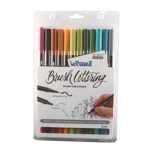BRUSH LETTERING LE PLUME II NATURAL SET