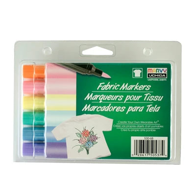 FABRIC MARKER BRUSH TIP - PASTEL SET