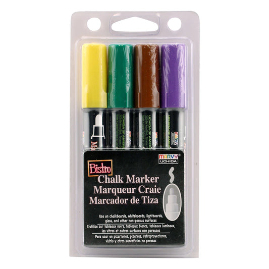 BISTRO CHALK MARKER BROAD TIP SET 4D