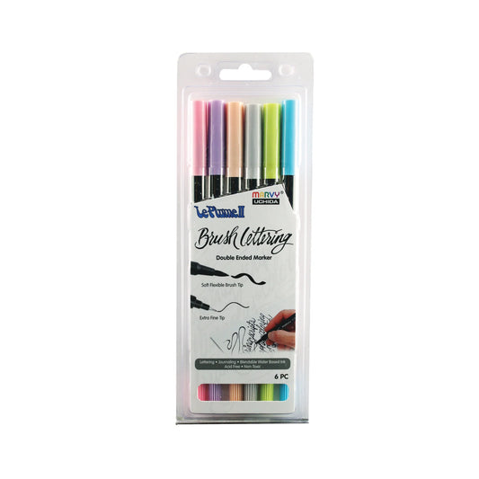 BRUSH LETTERING LE PLUME II 6 PIECE PASTEL SET